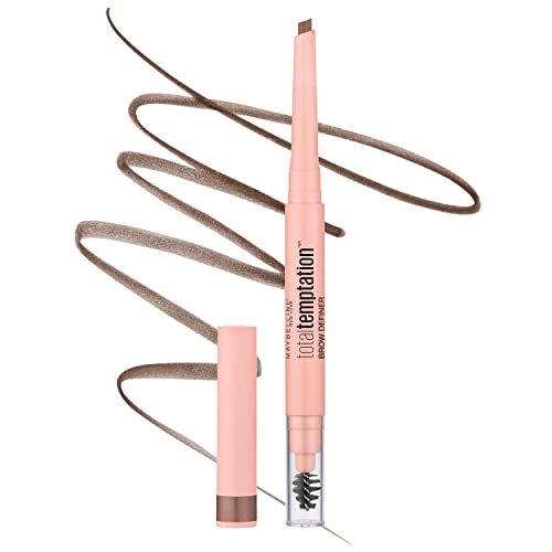 Lápiz Definidor de Cejas Maybelline Total Temptation, Color Marrón Suave, 1 Unidad - imagen 1