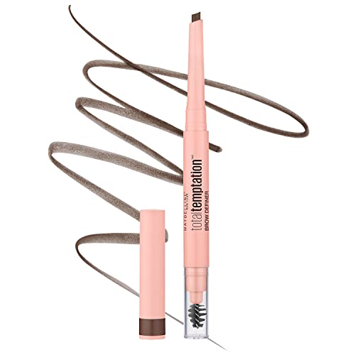 Lápiz Definidor de Cejas Maybelline Total Temptation, Marrón Medio, 1 Unidad - imagen 1