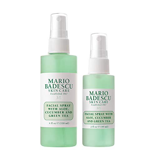 Spray Facial Mario Badescu con Aloe, Pepino y Té Verde para Todo Tipo de Piel | Bruma Hidratante & Refrescante | Combo de 4 FL OZ y 2 FL OZ - imagen 2