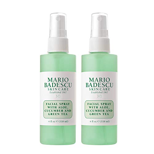Spray Facial Mario Badescu con Aloe, Pepino y Té Verde para Todo Tipo de Piel | Bruma Hidratante y Revitalizante | 4 Fl Oz (Paquete de 2) - imagen 3