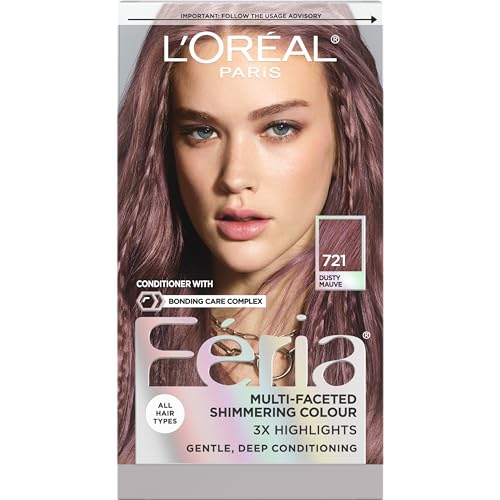 Coloración Permanente L'Oreal Paris Feria con Brillo Multidimensional, 721 Mauve Polvoriento, Kit de Tinte para Cabello, Pack de 1 - imagen 1