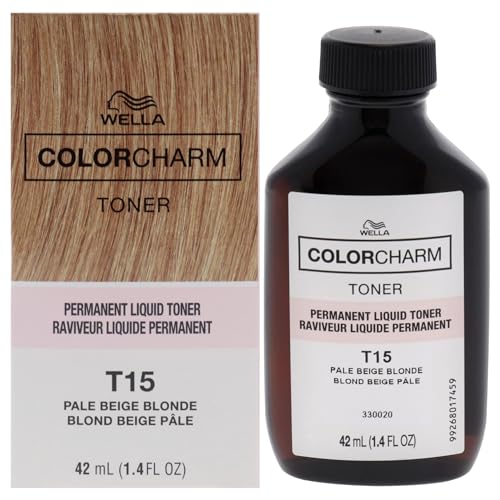 COLORCHARM Tintes Líquidos Permanentes | Neutraliza el Amarillo | Sin Parabenos | Vegano | T15 Rubio Beige Pálido | 1.4 Fl Oz - imagen 3