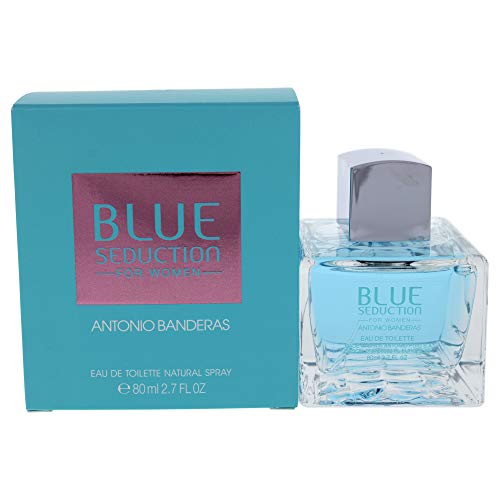 Antonio Banderas Eau De Toilette Spray para Mujeres, Blue Seduction, 2.7 oz - imagen 1