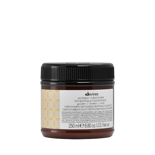 Acondicionador Davines Alchemic Golden, Crema Depositaria de Color para Cabello Rubio Dorado y Miel - Intensifica e Hidrata Tonos Cálidos con Aceite - imagen 1