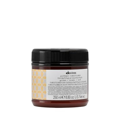 Acondicionador Davines Alchemic Golden, Crema Depositaria de Color para Cabello Rubio Dorado y Miel - Intensifica e Hidrata Tonos Cálidos con Aceite - imagen 2