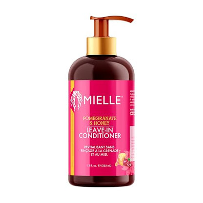 Acondicionador Sin Enjuague Mielle Organics de Granada y Miel para Cabello Rizado - Hidratante Desenredante y Tratamiento para Mejorar el Brillo, 12 - imagen 3