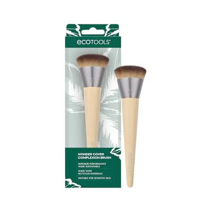 Brocha para Maquillaje EcoTools Wonder Cover, Brocha para Aplicación y Difuminado de Base, Cobertura Completa, Sintética, Ecológica, 1 Unidad - imagen 1