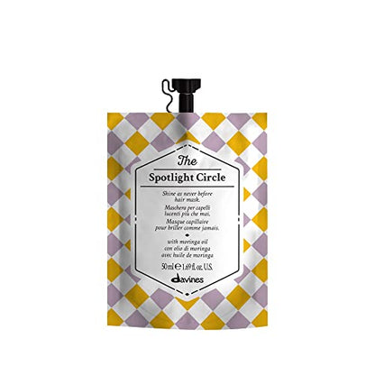 Davines The Spotlight Circle, Mascarilla Capilar Extra Brillo - Pulido y Suavizado para Color Brillante - Fórmula con Aceite de Moringa, 1.69 Fl Oz - imagen 3