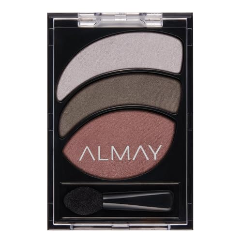 Paleta de Sombra Almay Trio, Maquillaje de Sombra de Ojos de Larga Duración, Tres Tonos, Hipoalergénica, 010 Mulberry Moonlight, 2.47 g - imagen 2