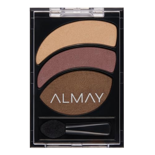 Paleta de Sombra Almay Trio, Maquillaje de Sombra de Ojos Ahumados de Larga Duración, Tres Tonos, Hipoalergénica, 020 Carbones Ardientes, 0.19 oz - imagen 3