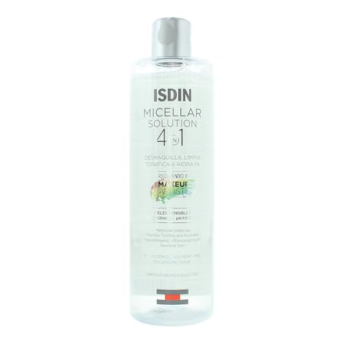 ISDIN Agua Micelar 4 en 1 - Solución Limpiadora Facial Hidratante y Tónico Desmaquillante para Piel Sensible, 13.5 FL OZ - imagen 1