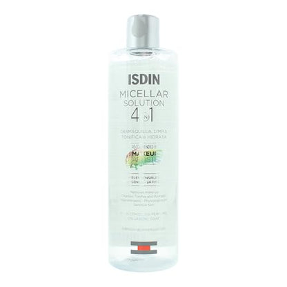 ISDIN Agua Micelar 4 en 1 - Solución Limpiadora Facial Hidratante y Tónico Desmaquillante para Piel Sensible, 13.5 FL OZ - imagen 4