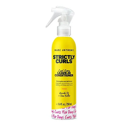 Acondicionador sin enjuague Marc Anthony para cabello rizado, Strictly Curls - Definidor de rizos y desenredante hidratante para rizos secos y - imagen 2