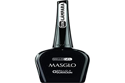 MASGLO Tradicional – Esmalte de Uñas Top Coat Efecto Gel, Hasta 7 Días de Duración, Alta Cobertura y Acabado Brillante – (15 ml) - imagen 1