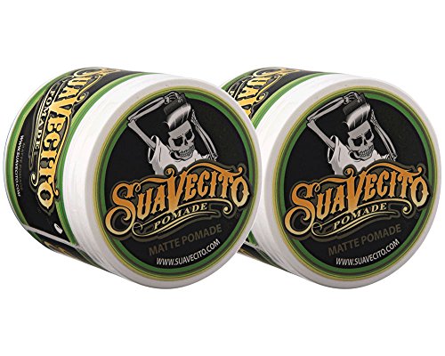 Pomada Suavecito Matte (Sin Brillo) 4 oz, Paquete de 2 - Pomada para Cabello de Fijación Media para Hombres - Pasta para Cabello Mate de Textura - imagen 3