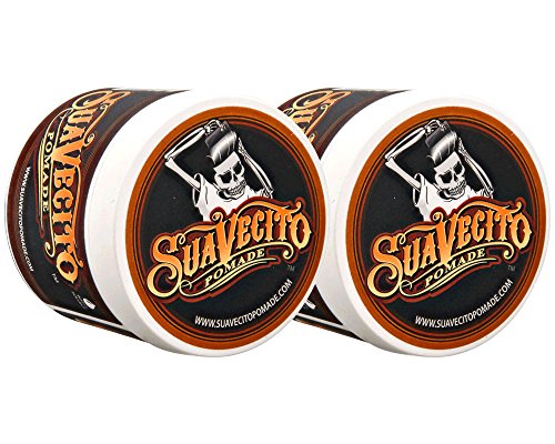 Pomada Suavecito Original para Peinados de Hombre, Fijación Firme, Brillo Medio, Base de Agua, Gel Sin Escamas, Fácil de Lavar, 8 Oz, Paquete de 2 - imagen 1
