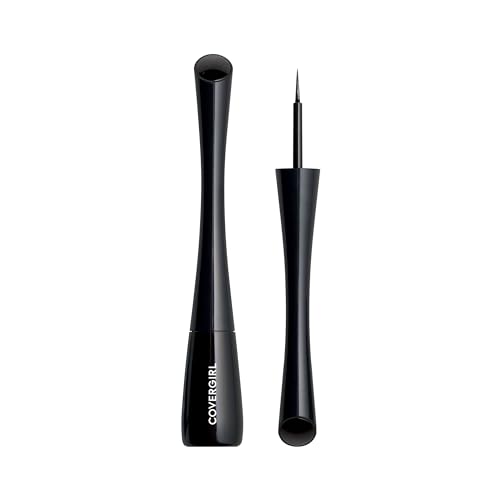 COVERGIRL Get In Line Delineador Líquido, Vinilo Negro, 0.08 Fl oz - imagen 3