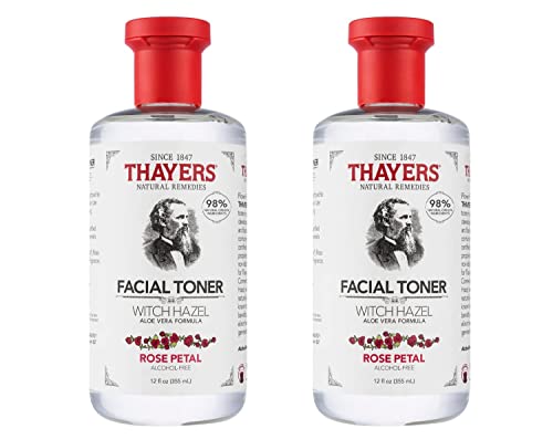 Tónico Facial Hidratante de Rosa con Aloe Vera THAYERS Sin Alcohol, Vegano, Dermatológicamente Probado, 12 Oz (Paquete de 2) - imagen 4