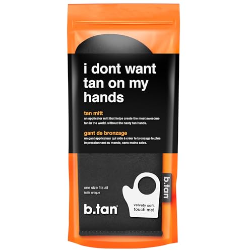 b.tan Mitón para Autobronceado | No Quiero Bronceador en Mis Manos - Guante Aplicador para Bronceado Sin Sol, Sin Rayas, Suave, Reutilizable, Cara y - imagen 4