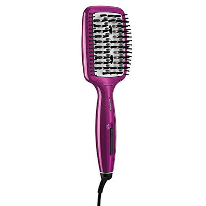 Cepillo Calentador Alisador Conair de Cerámica Infundido con Diamante, Rosa, 400 Grados de Alta Temperatura con 3 Configuraciones - imagen 4