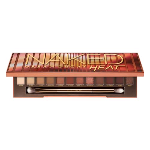Paleta de Sombras Urban Decay Naked Heat, 12 Tonos Cálidos en Marrón y Naranja, Acabados Mate, Metálico y Brillante, Vegana y Libre de Crueldad - imagen 1
