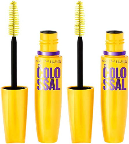 Máscara Volum' Express Colossal Lavable de Maybelline, Voluminizadora, Negro Clásico, Paquete de 2 - imagen 2