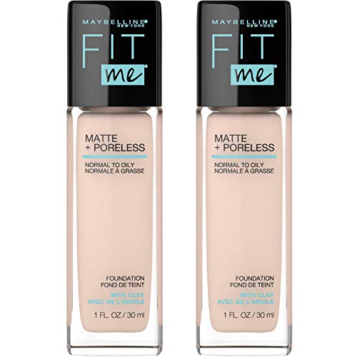 Base líquida mate y sin aceite Maybelline New York Fit Me Poreless, 112 Ivory Natural, 1 Fl Oz x 2 unidades - imagen 3