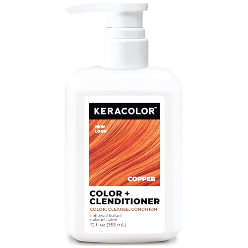 Keracolor Clenditioner COPPER Tinte para Cabello - Acondicionador Deposito de Color Semipermanente, 12 Fl. Oz. - imagen 3