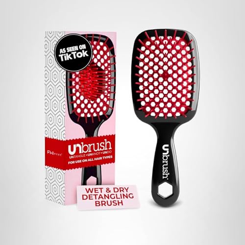 Cepillo Desenredante FHI HEAT Unbrush Rojo - Cepillo para Cabello Desenredante en Color Rojo - imagen 4