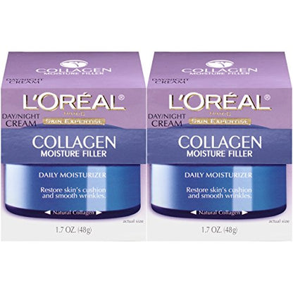 Crema Hidratante Facial L'Oreal Paris Skincare Colágeno, Crema de Día y Noche, Anti-Envejecimiento para Rostro, Cuello y Pecho, 1.7 oz Paquete de 2 - imagen 4