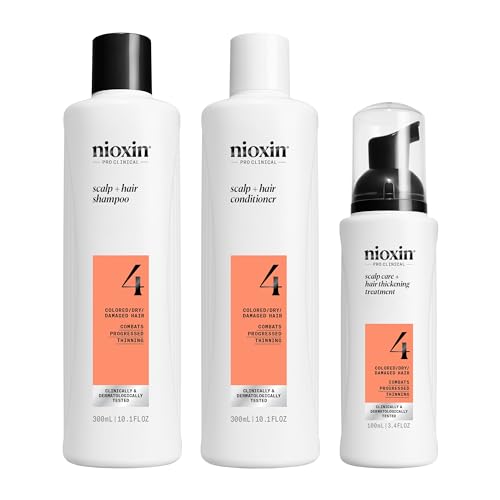 Nioxin Sistema 4 para Engrosamiento del Cuero Cabelludo y Cabello | Para Cabello Teñido o Dañado con Pérdida Progresiva | Con Niacinamida y Biotina | - imagen 2