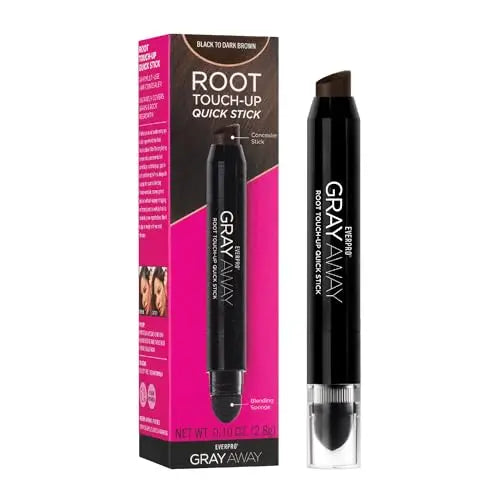 EVERPRO Gray Away Tinte Raíz Rápido en Barra, Negro/Marrón Oscuro, 0.1 Oz - imagen 1