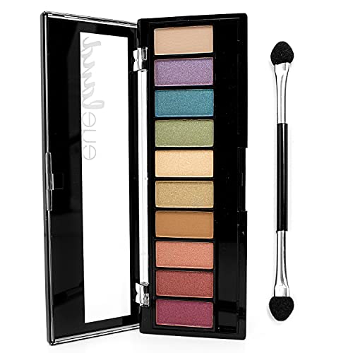 Paleta de Sombras Palladio Eyeland Vibes, Escape a los Trópicos, 10 Contenidos, 5 Paletas Curadas, Tonos Seductores y Vibrantes, Sombras - imagen 1
