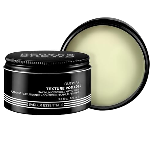 Pomada de Textura Redken Brews para Hombres - Fijación Fuerte Máxima, Acabado Mate Natural y Bajo Brillo, Estilo y Esculpido Sin Crujido para Todo - imagen 4