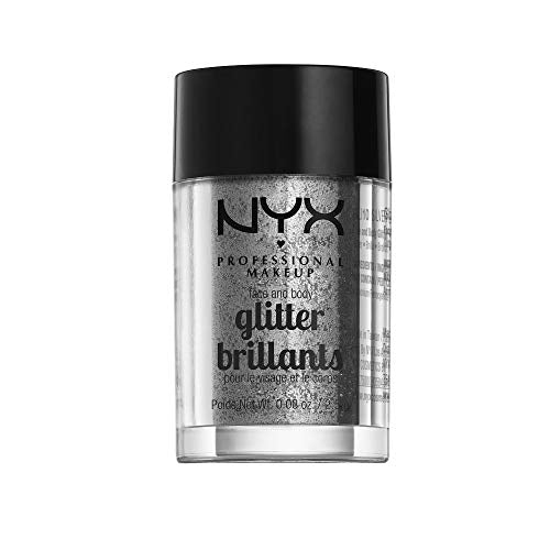Glitter para Cara y Cuerpo NYX PROFESSIONAL MAKEUP, Color Plateado - imagen 1