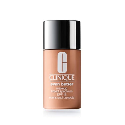 Base líquida Clinique Even Better con SPF 15 y vitamina C para piel seca y mixta | Cobertura media y acabado natural | Unifica el tono de piel y - imagen 2
