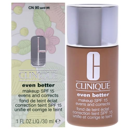 Base líquida Clinique Even Better con SPF 15 y Vitamina C para piel seca y mixta | Cobertura media y acabado natural | Unifica el tono de piel y - imagen 1
