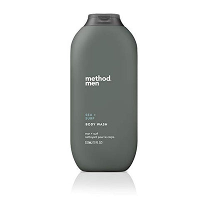 Gel de Ducha Method Men, Sea + Surf, Libre de Parabenos y Ftalatos, 18 fl oz (Paquete de 1) - imagen 3