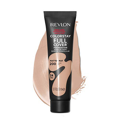 Base Líquida Revlon ColorStay para Piel Normal y Seca, Cobertura Completa de Larga Duración con Acabado Mate, Sin Aceite, Nude, 1.0 Fl Oz - imagen 1