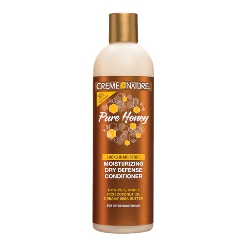Acondicionador Hidratante Creme of Nature Pure Honey, Fórmula con Aceite de Coco y Manteca de Karité, Desenreda y Suaviza el Cabello Seco, Sin - imagen 1