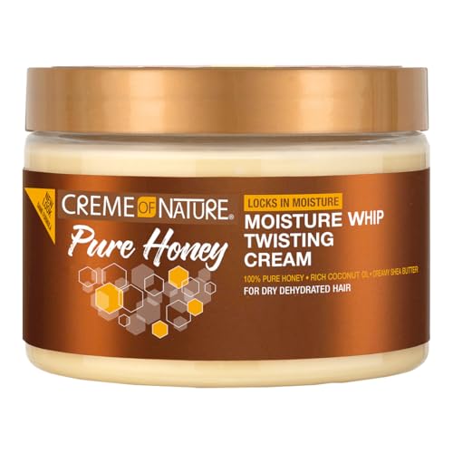 Creme of Nature Pure Honey Crema para Definir y Hidratar, Define y Alarga los Rizos, Fijación Duradera Sin Crujido, Con Aceite de Coco y Manteca de - imagen 1