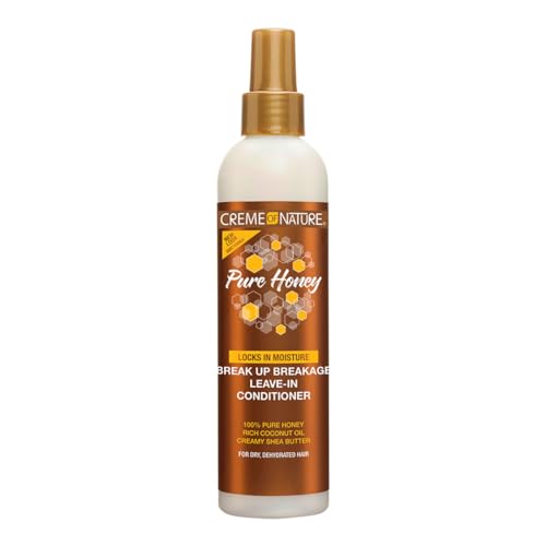 Creme of Nature Acondicionador Sin Enjuague Pure Honey, Desenredante Hidratante para Cabello Seco y Dañado, Con Aceite de Coco y Manteca de Karité, 8 - imagen 3