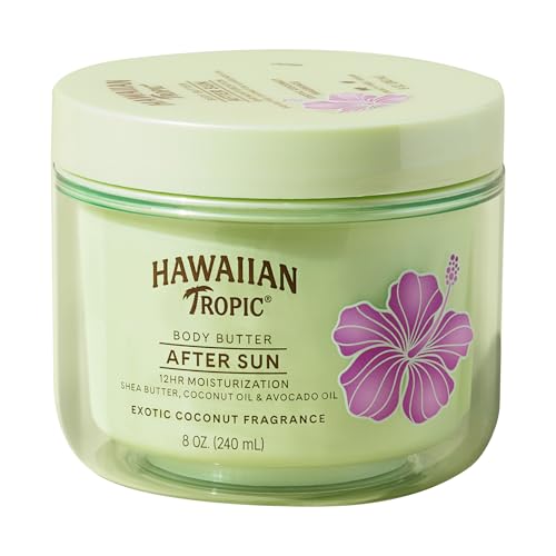 Manteca Corporal Hawaiian Tropic After Sun con Aceite de Coco, 8oz, Loción Hidratante para Después del Sol, Cuidado de la Piel - imagen 1