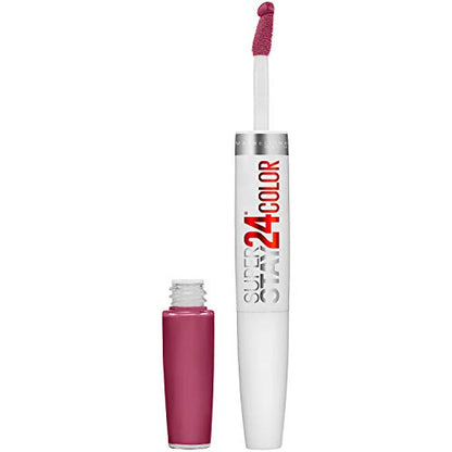 Maybelline Super Stay 24, Pintalabios Líquido de 2 Pasos, Color Rojo Rubí Intenso y Duradero con Bálsamo Hidratante, 1 Unidad - imagen 3