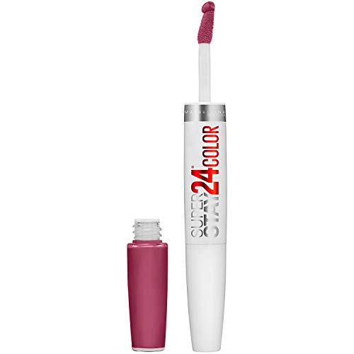 Maybelline Super Stay 24, Pintalabios Líquido de 2 Pasos, Color Rojo Rubí Intenso y Duradero con Bálsamo Hidratante, 1 Unidad - imagen 1