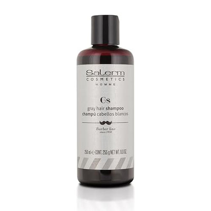 SALERM - Champú para Cabello Blanco para Hombres - 250 ml - Elimina Tonos Amarillos - Hidratante y Nutritivo - Cuidado Específico para Cabello - imagen 4