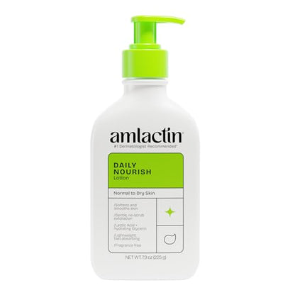 Loción Corporal Terapéutica AmLactin Daily Nourish para Piel Seca - Exfoliante y Hidratante Sin Frotar - Loción con 12% de Ácido Láctico, 7.9 oz - imagen 4