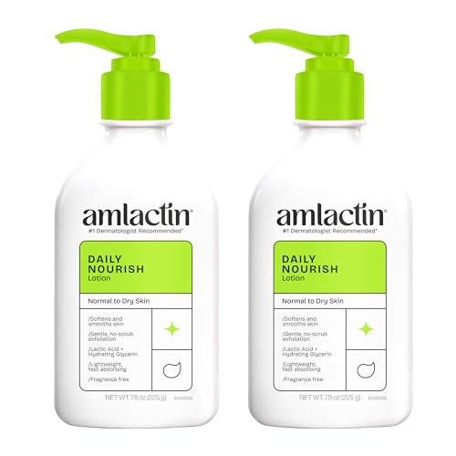 Loción Hidratante Diaria AmLactin para Piel Seca, 7.9 oz Botellas con Dispensador (Paquete Doble), Hidratante 2 en 1 con 12% de Ácido Láctico, - imagen 3