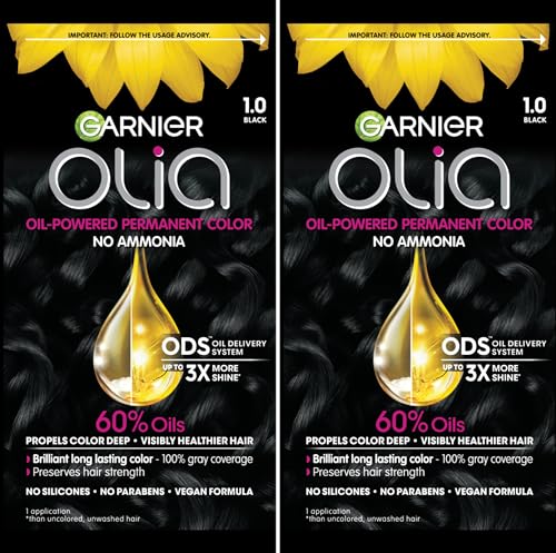 Garnier Olia Color de Cabello, Tinte Permanente Sin Amoníaco, Fórmula con Aceite para Cobertura Total de Canas y Cabello 3x Más Brillante, Vegano y - imagen 4
