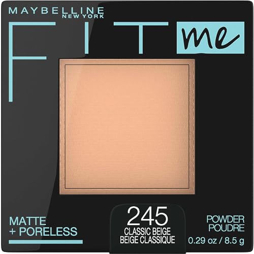 Polvo Compacto Maybelline Fit Me Matte + Poreless para Maquillaje y Fijación, Beige Clásico, 1 Unidad - imagen 2